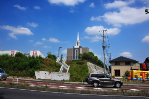 公津の杜駅から国道51号線に出て北上する