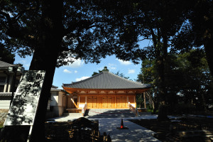 真間山弘法寺の建設が進む祖師堂