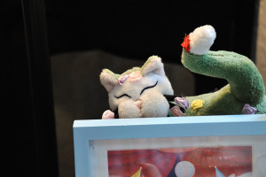 Grüne Katze