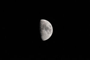 19時29分の月