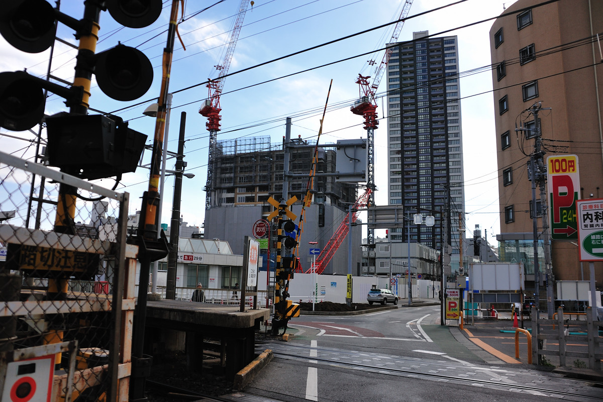 工事が進む本八幡A地区再開発