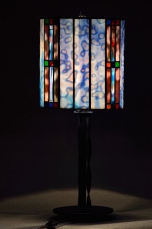 Stained glass lamp shade